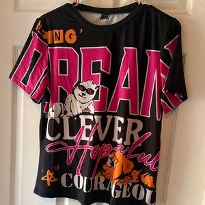 SHEIN Black Top with Silver Trim